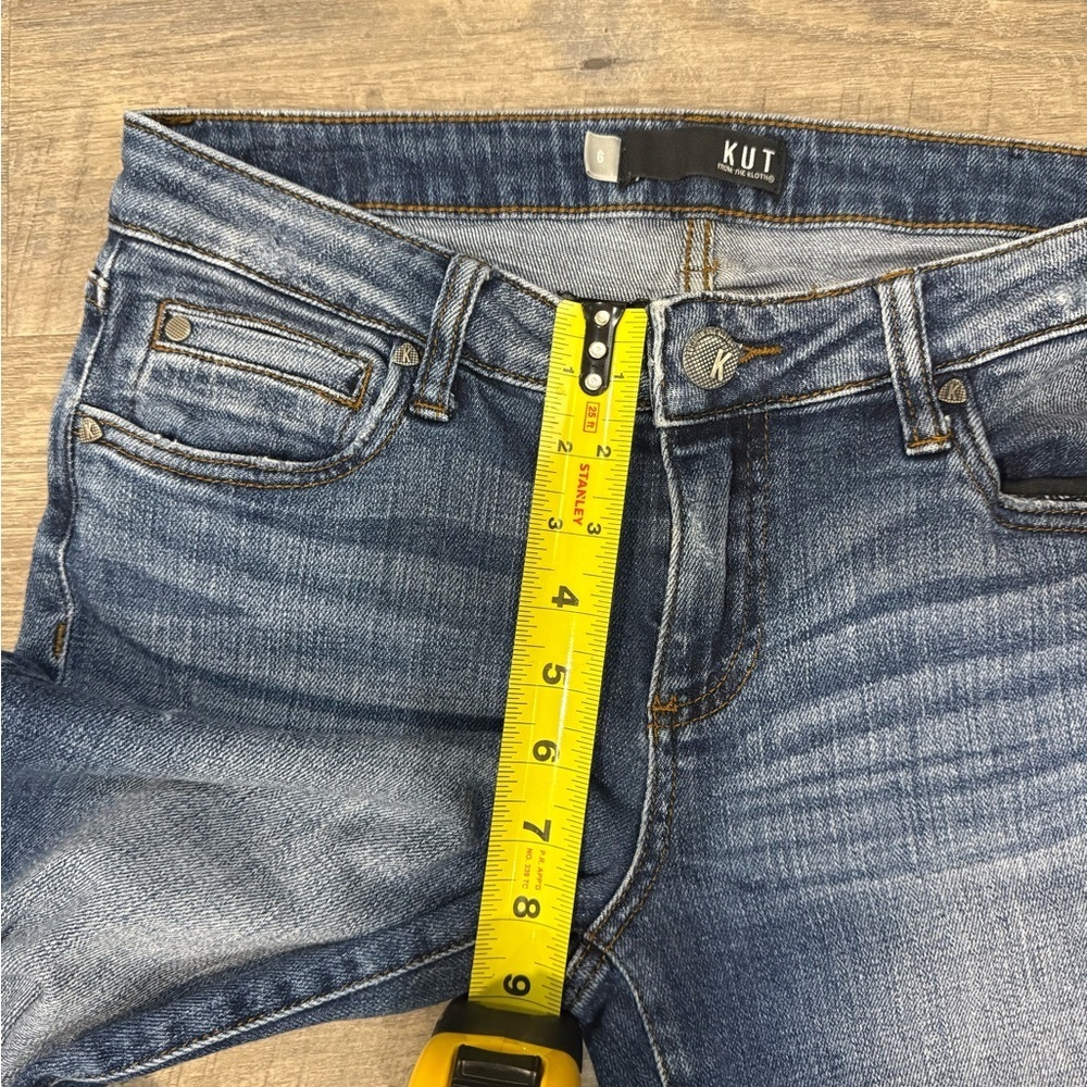 KUT from the Kloth  Womens Blue Catherine Boyfriend Jeans Stretch Size 6 - Picture 5 of 11